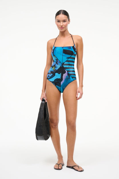 Laird Mesh One Piece Blue Haze Multi | STAUD Value