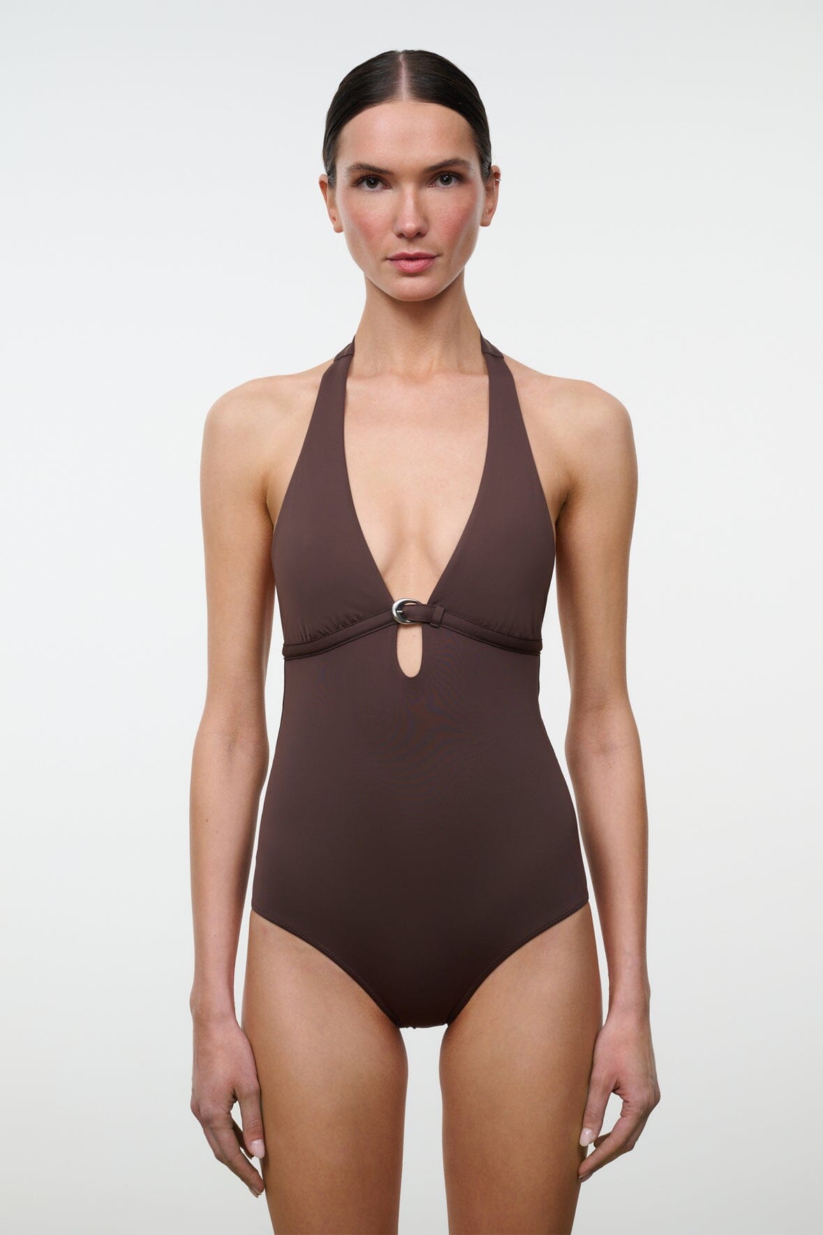 La Jolla One Piece Dark Chocolate | STAUD Essential