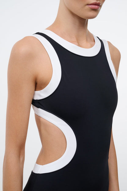 Dolce One Piece Black White 2 | STAUD Best Seller