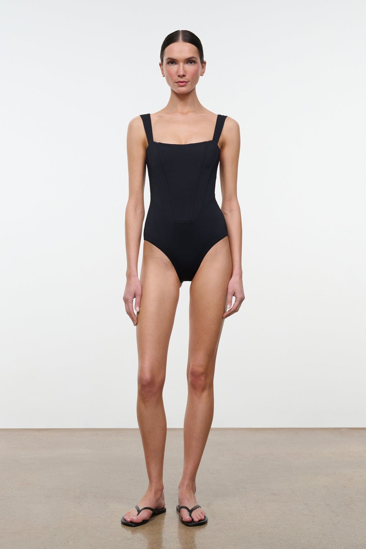 Adelaide One Piece Black 1 | STAUD Customer Favorite