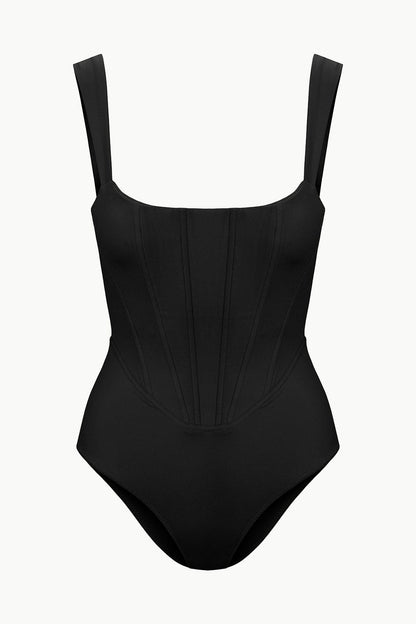 Adelaide One Piece Black 1 | STAUD Customer Favorite