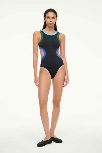 Dolce One Piece Black Colorblock | STAUD Customer Favorite