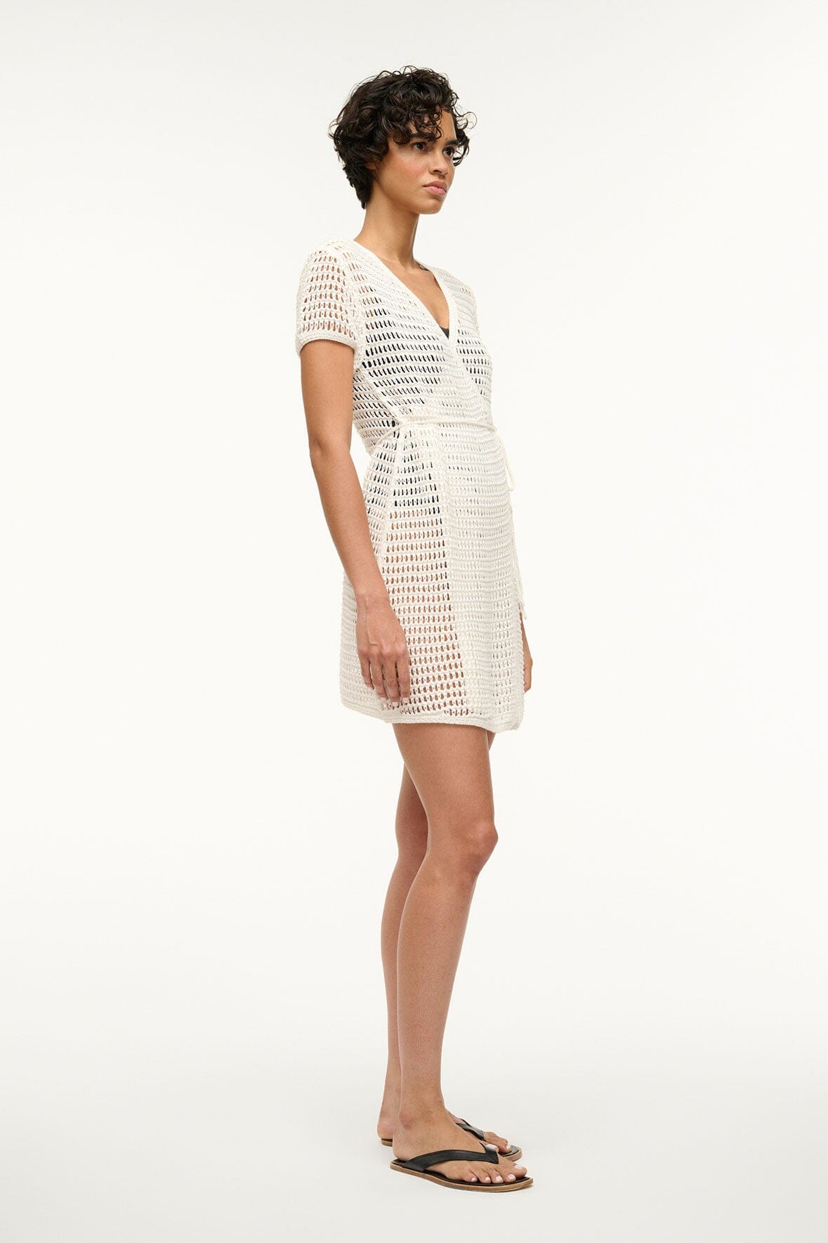 Spritz Dress Ivory | STAUD Best Seller
