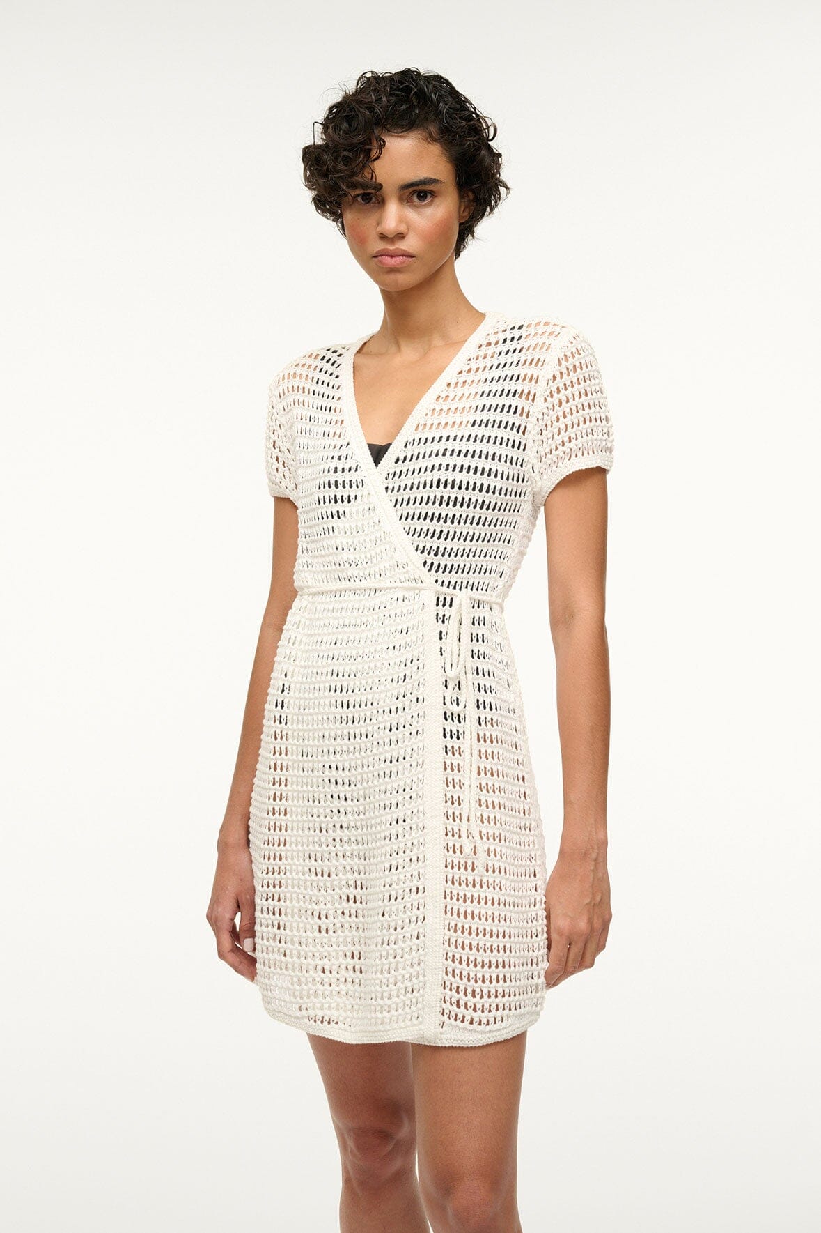 Spritz Dress Ivory | STAUD Best Seller