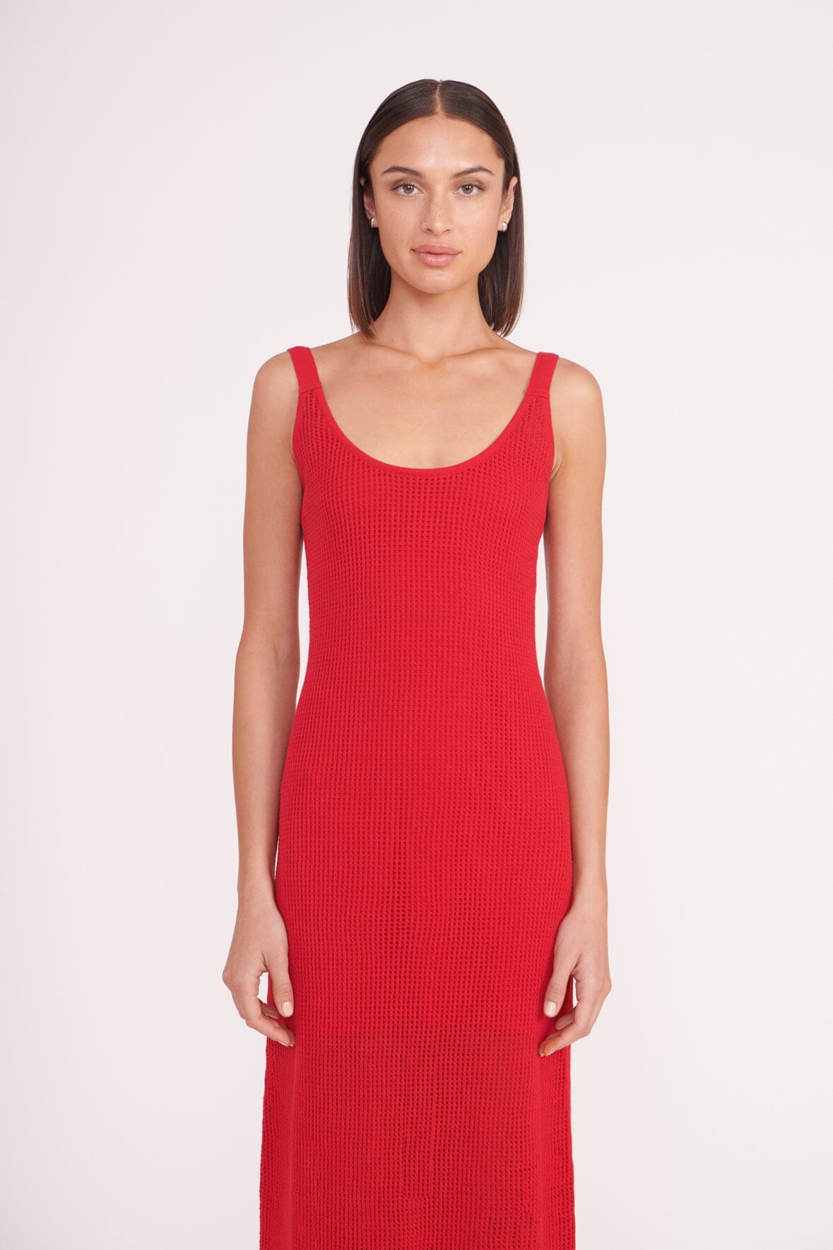 Jessica Dress Ruby | STAUD Recommended