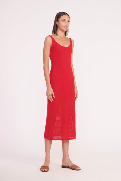 Jessica Dress Ruby | STAUD Recommended