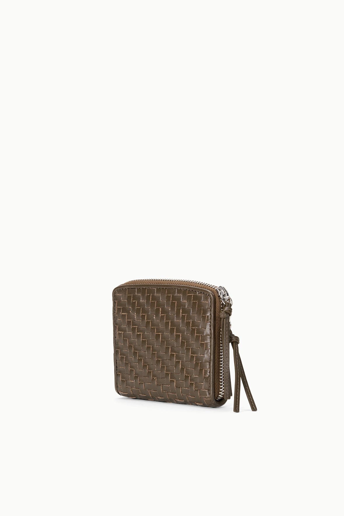 Mae Hand-Woven Wallet Truffle | STAUD Best Price