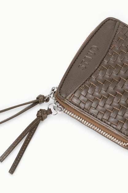 Mae Hand-Woven Wallet Truffle | STAUD Best Price