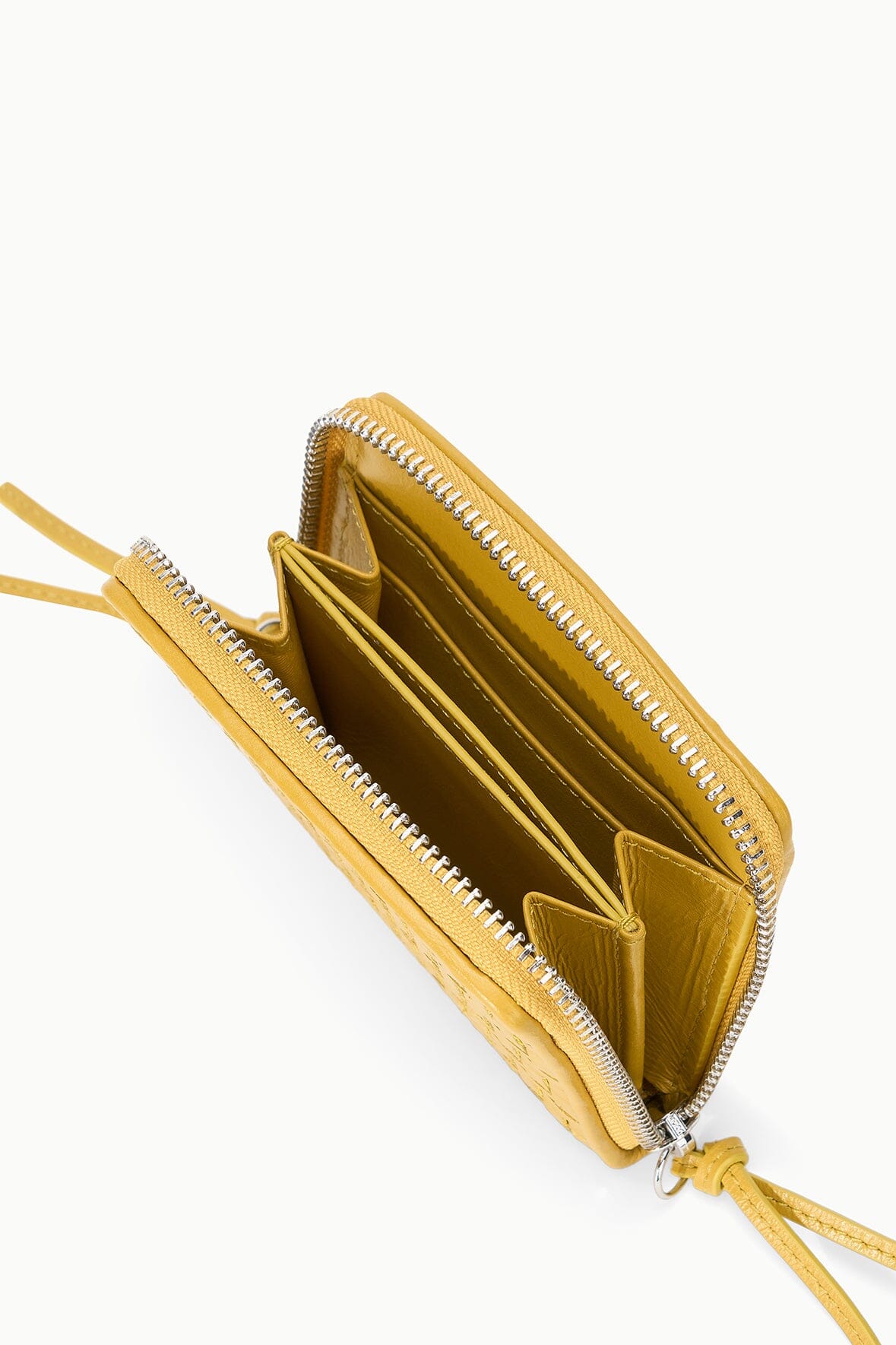 Mae Hand-Woven Wallet Goldenrod | STAUD Trending