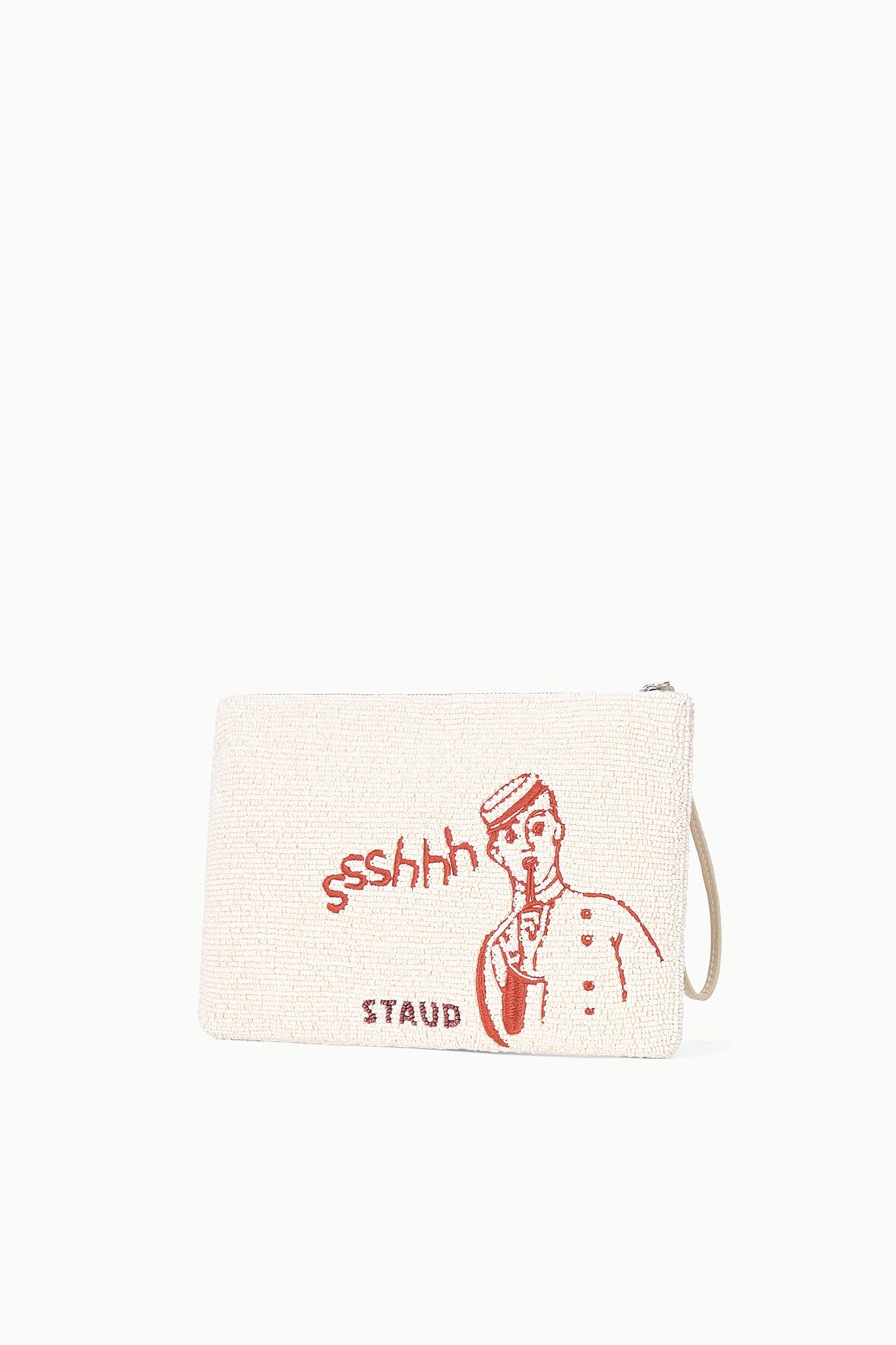 Tommy Beaded Large Pouch Do Not Disturb | STAUD Trending