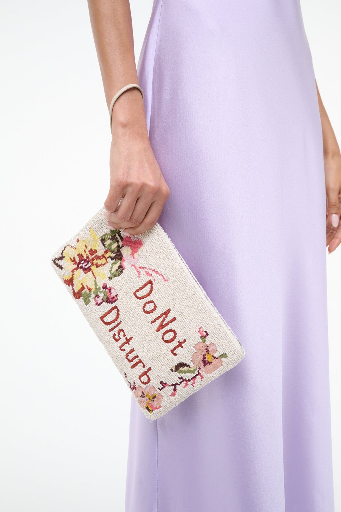 Tommy Beaded Large Pouch Do Not Disturb | STAUD Trending