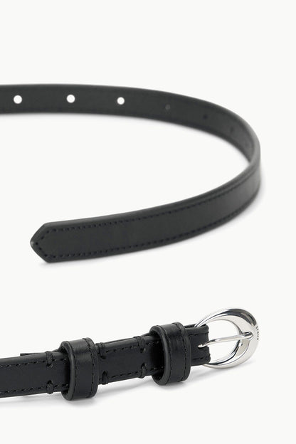 Slim Moon Buckle Belt - 13mm Black Silver | STAUD Customer Favorite