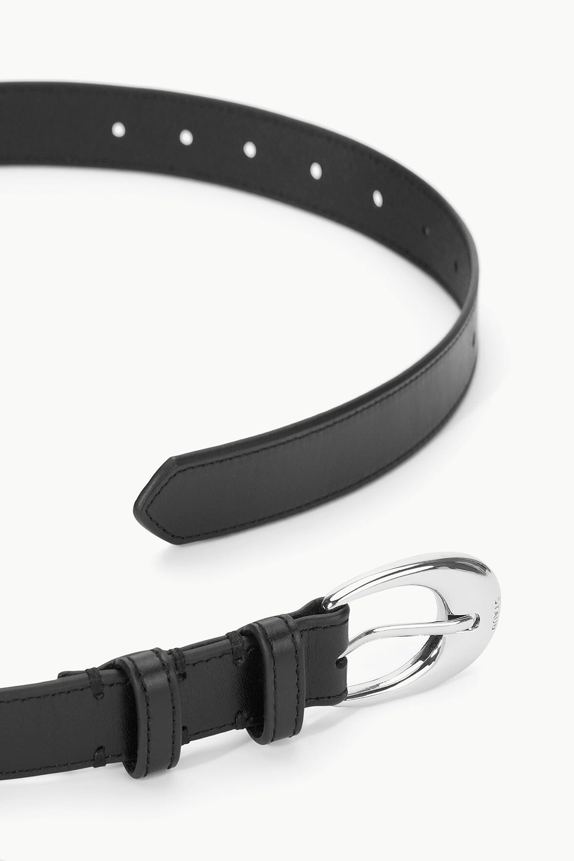 Moon Buckle Belt Black Silver | STAUD Recommended