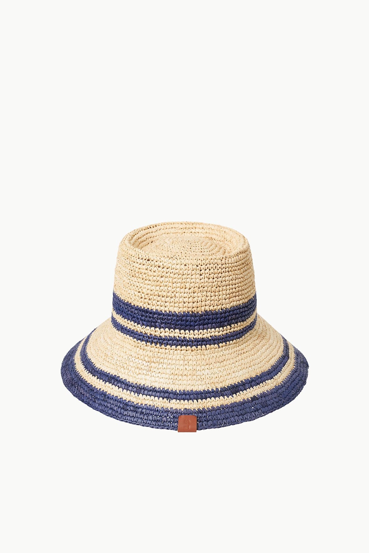Rita Bucket Hat Natural Navy | STAUD Sale