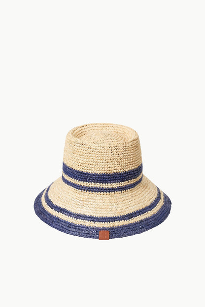 Rita Bucket Hat Natural Navy | STAUD Sale