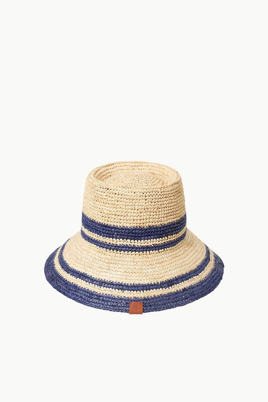 Rita Bucket Hat Natural Navy | STAUD Sale