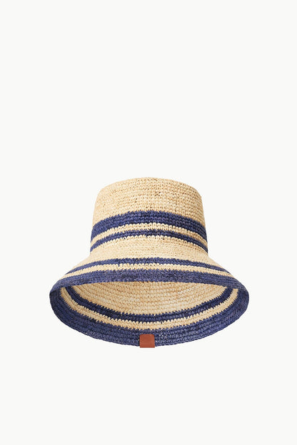 Rita Bucket Hat Natural Navy | STAUD Sale
