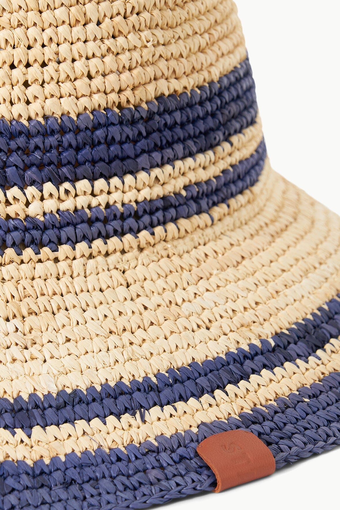 Rita Bucket Hat Natural Navy | STAUD Sale