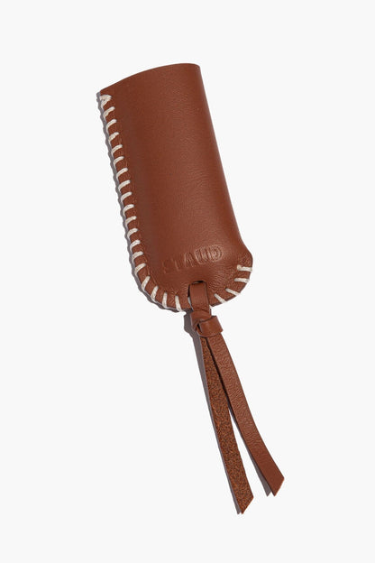 Pyre Leather Lighter Cover Tan | STAUD Featured