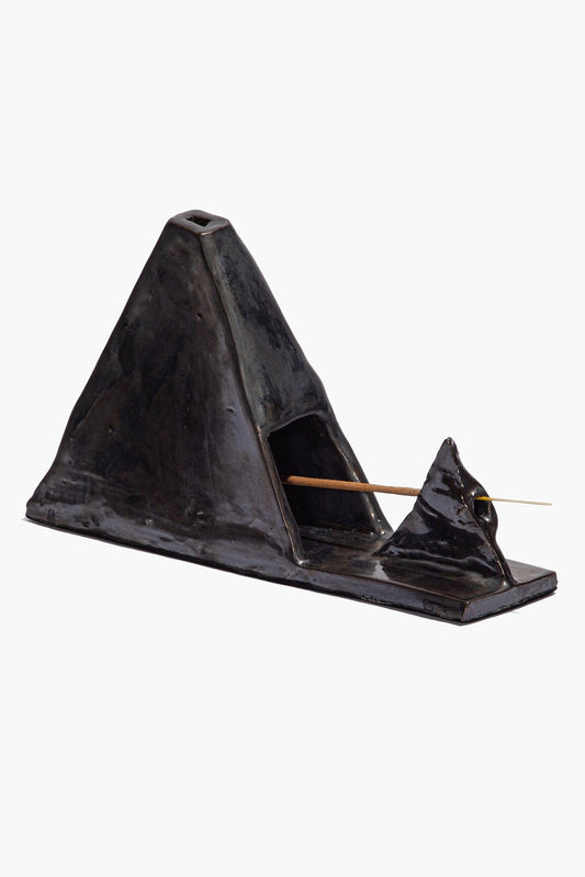 Pyramid Incense Holder Molasses Glaze | STAUD New