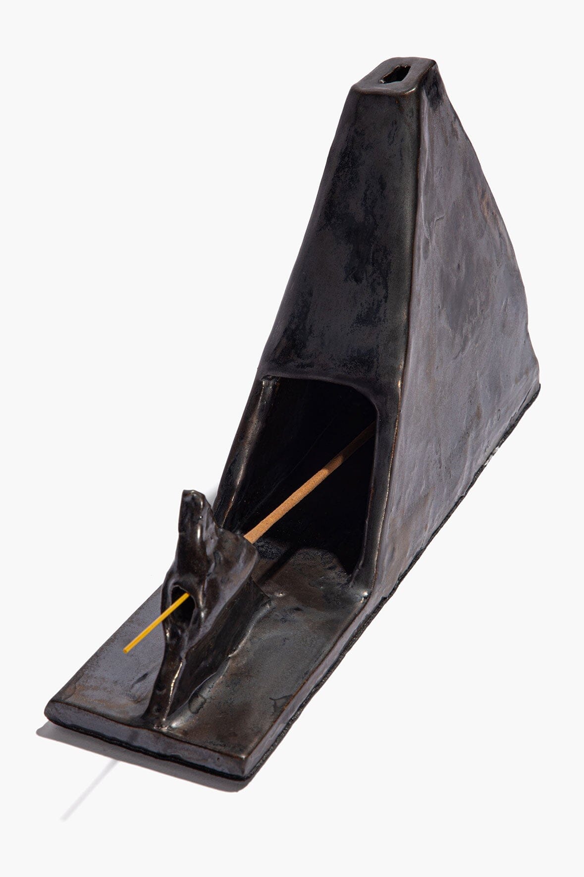 Pyramid Incense Holder Molasses Glaze | STAUD New