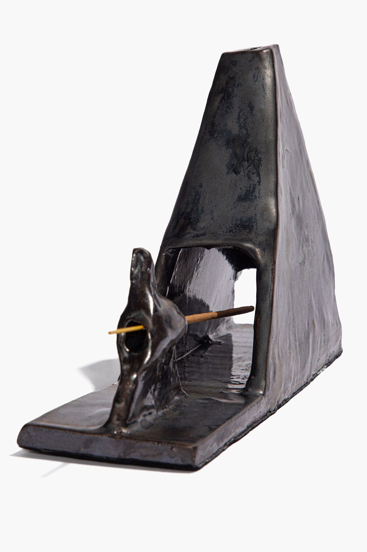 Pyramid Incense Holder Molasses Glaze | STAUD New