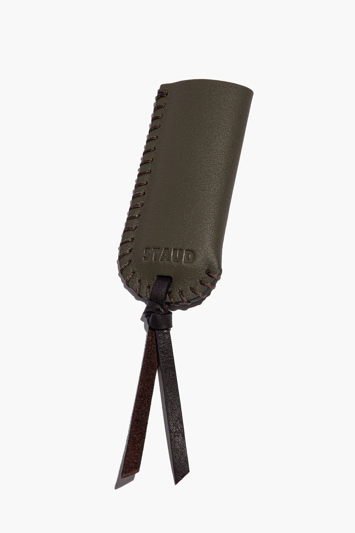 Pyre Leather Lighter Cover Moss | STAUD Quality