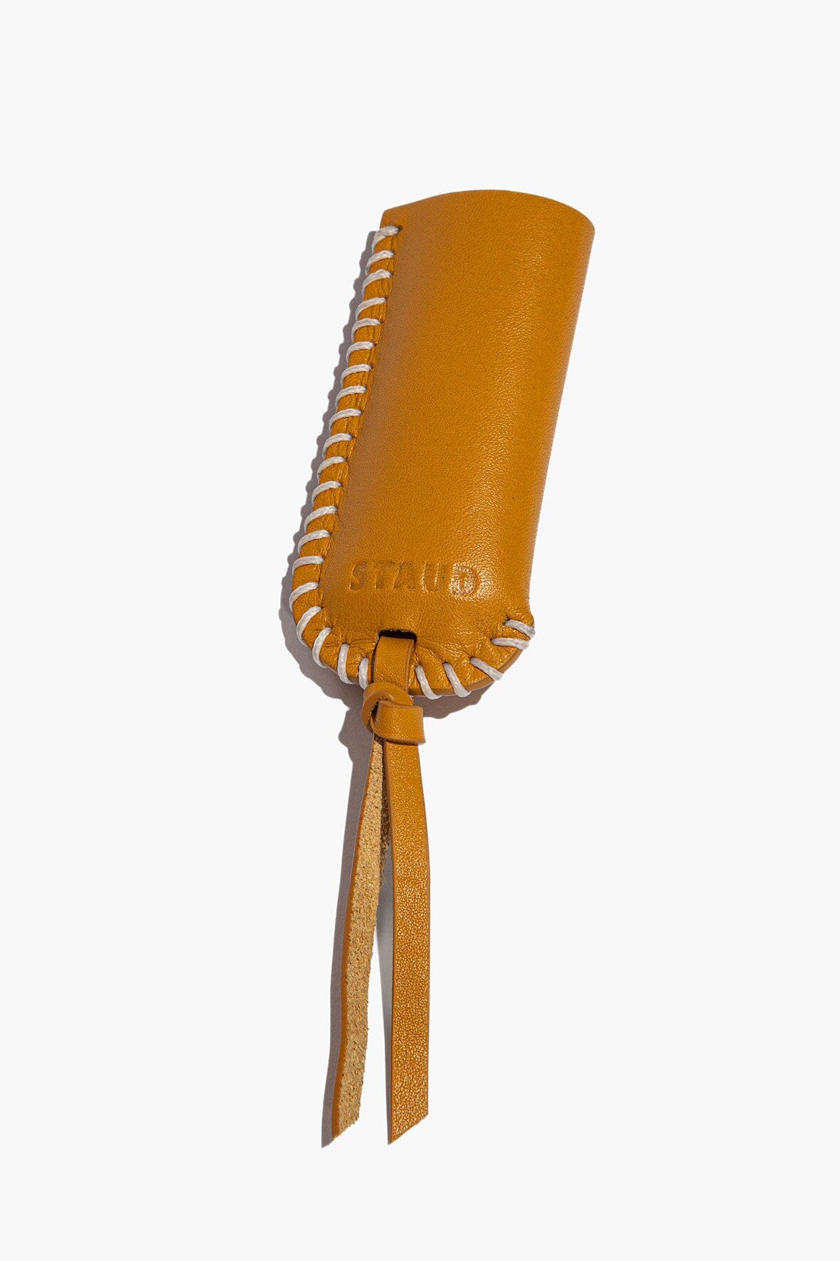 Pyre Leather Lighter Cover Goldenrod | STAUD Value