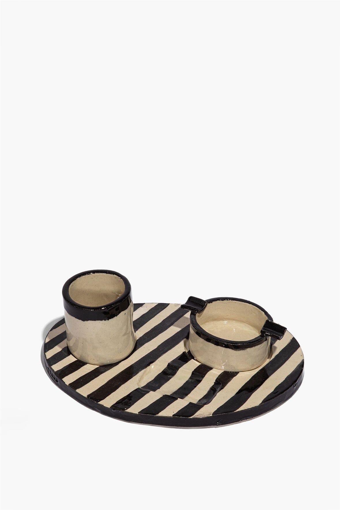 Acl Tray Holder Striped Glaze | STAUD Best Seller