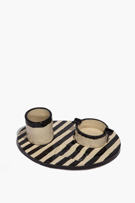 Acl Tray Holder Striped Glaze | STAUD Best Seller
