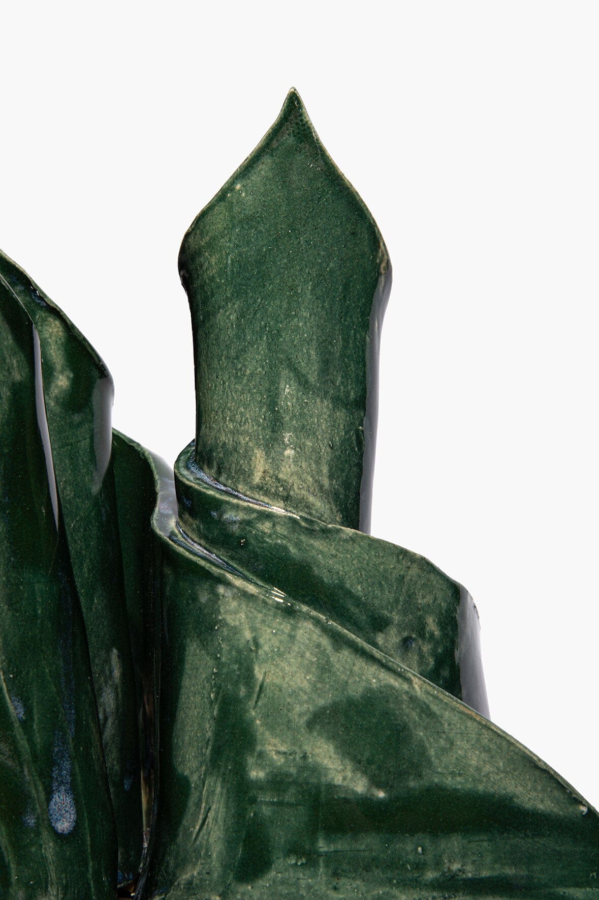 Ceramic Triple Candlestick Holder Forest Glaze | STAUD Signature