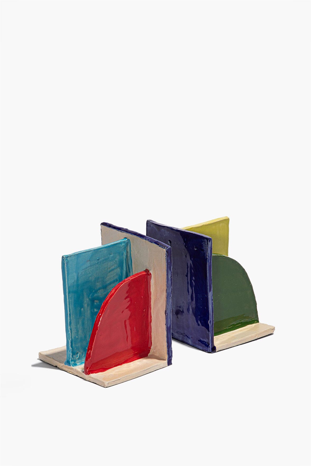 Ceramic Bookends Rainbow Glaze | STAUD Classic