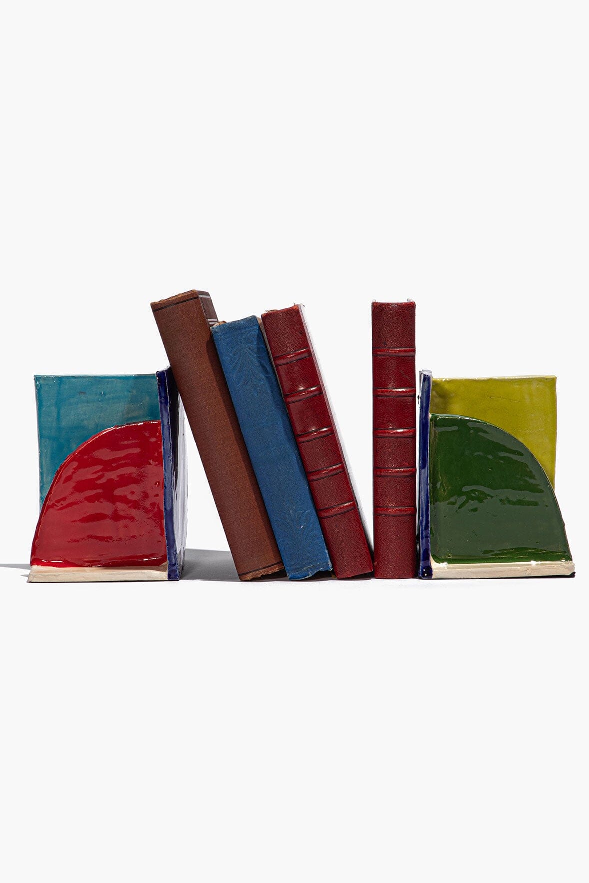 Ceramic Bookends Rainbow Glaze | STAUD Classic