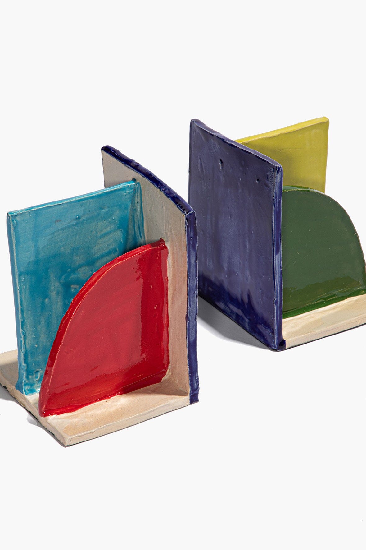 Ceramic Bookends Rainbow Glaze | STAUD Classic