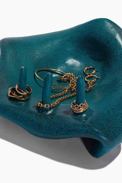 Bubble Jewelry Holder Blue Glaze | STAUD Smart Buy