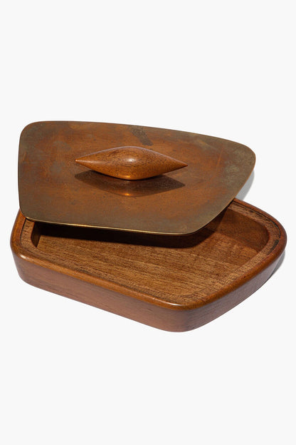 Vintage Trinket Box Brown | STAUD Best Seller