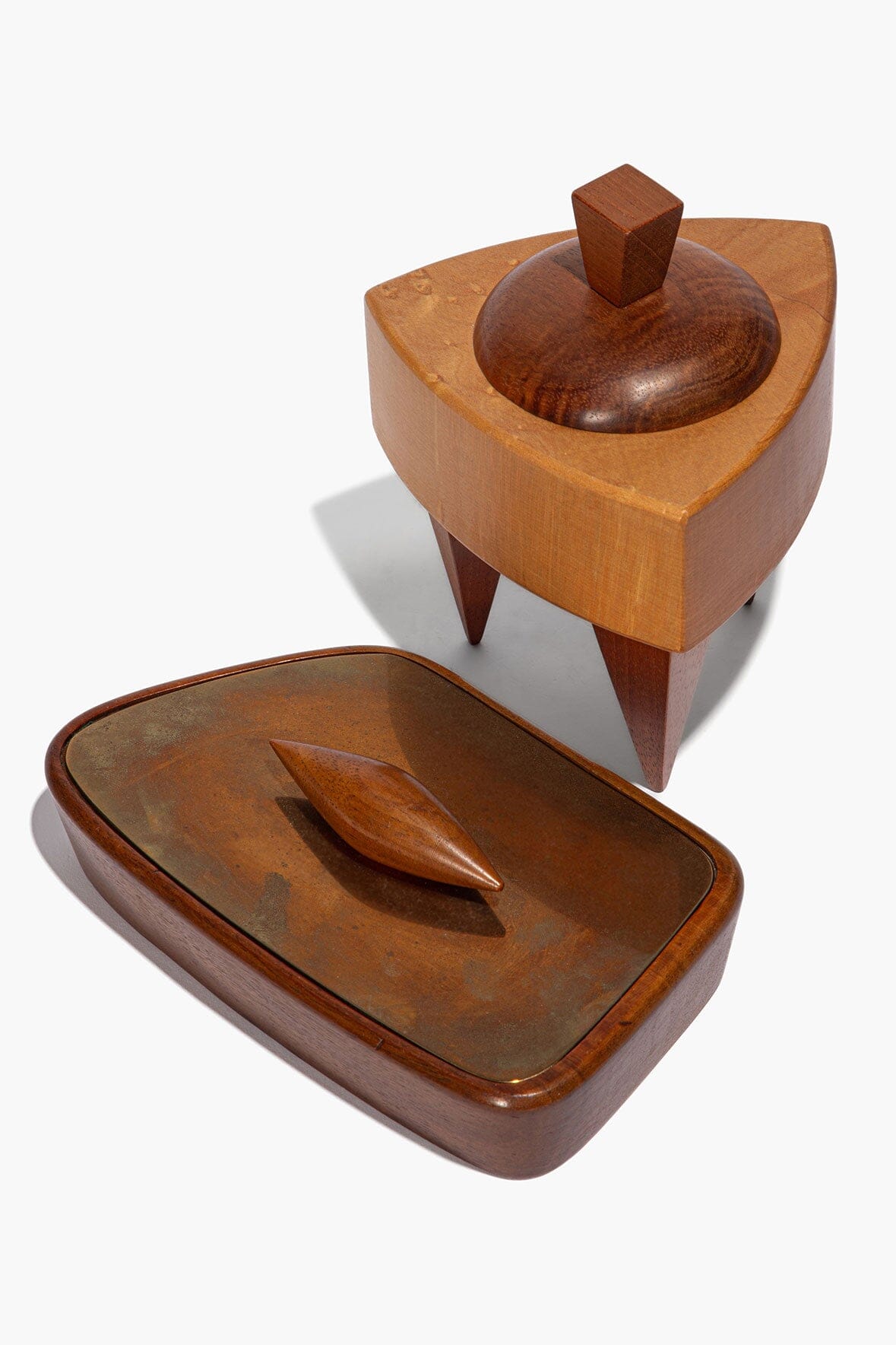 Vintage Trinket Box Wood | STAUD Classic