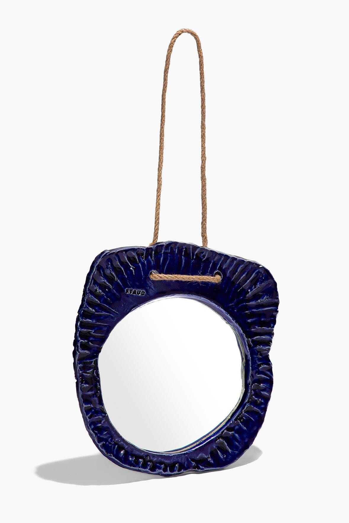 Hanging Wall Mirror Indigo Glaze | STAUD Best Price