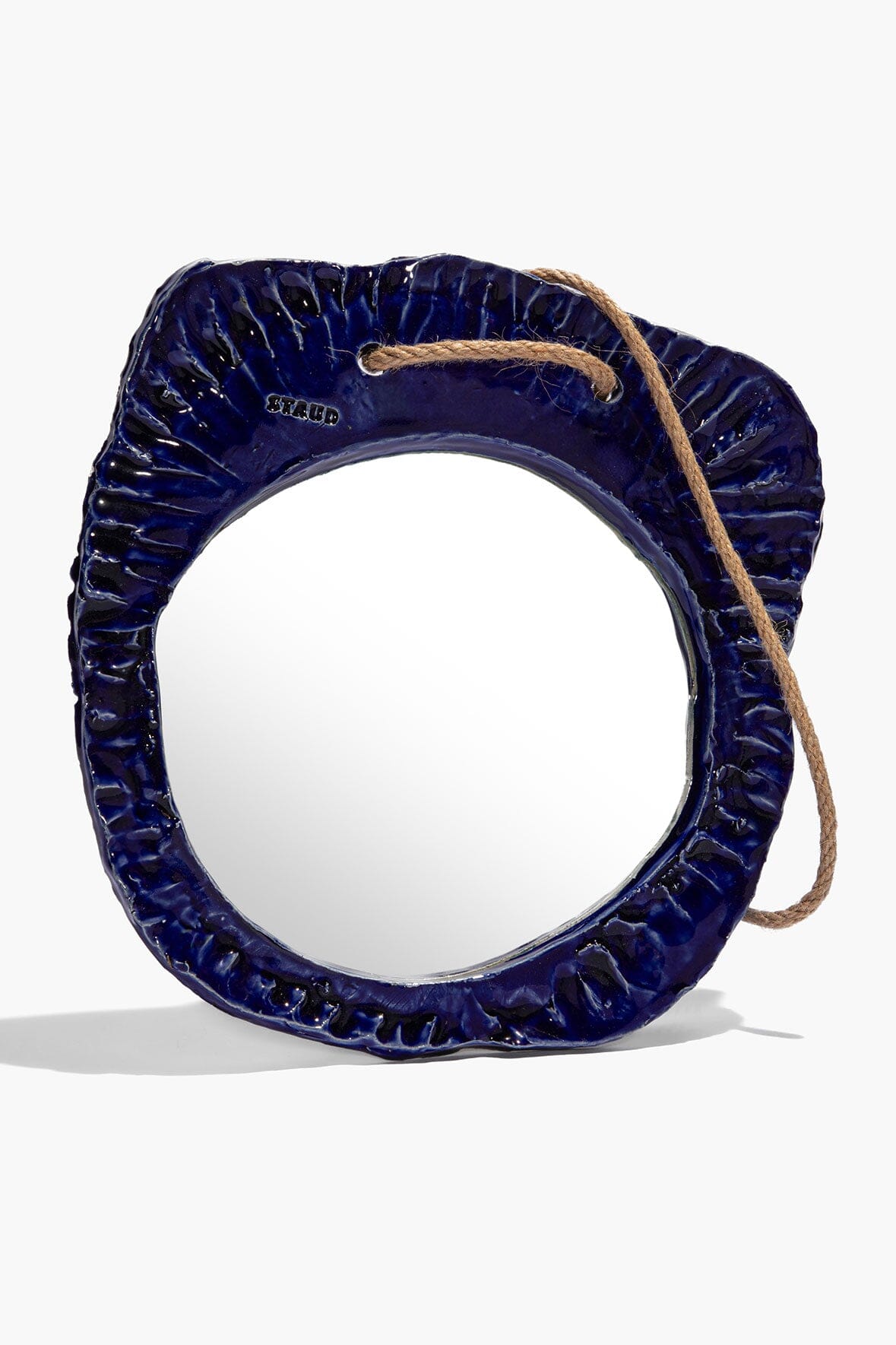 Hanging Wall Mirror Indigo Glaze | STAUD Best Price