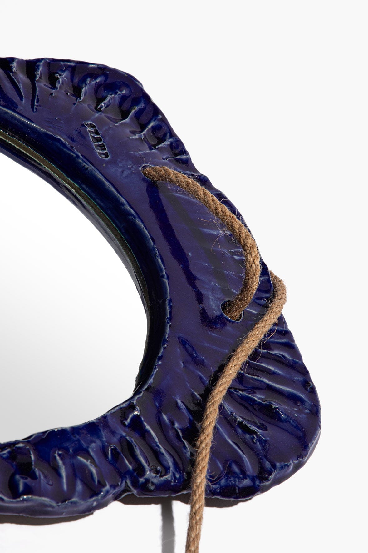 Hanging Wall Mirror Indigo Glaze | STAUD Best Price