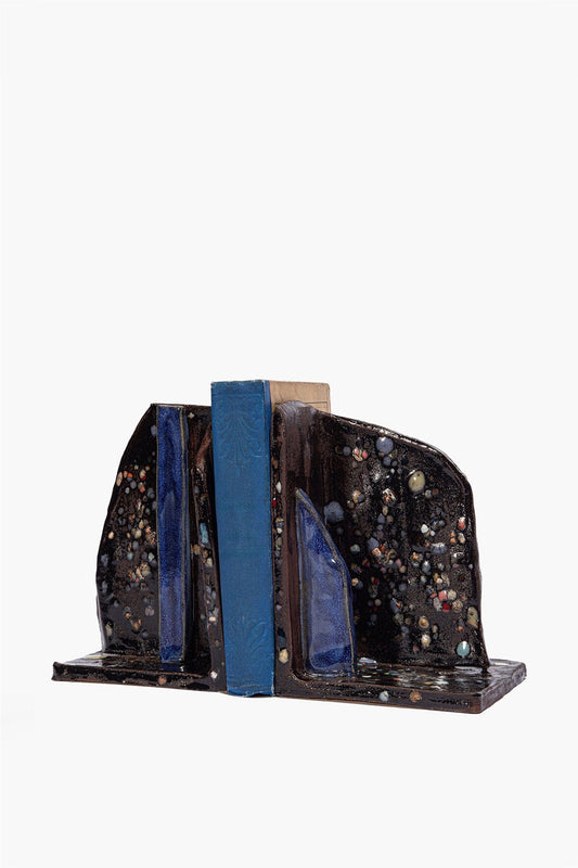 Ceramic Bookends Midnight Confetti Glaze | STAUD Customer Favorite
