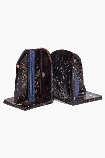 Ceramic Bookends Midnight Confetti Glaze | STAUD Customer Favorite