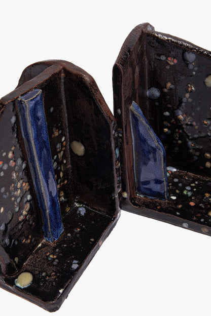 Ceramic Bookends Midnight Confetti Glaze | STAUD Customer Favorite