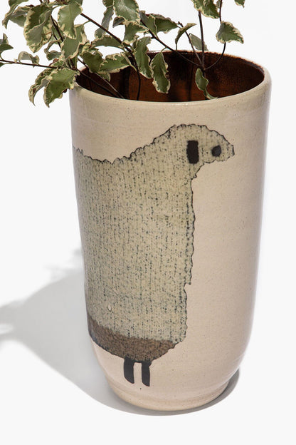 Ceramic Sheep Vase Tall | STAUD Premium