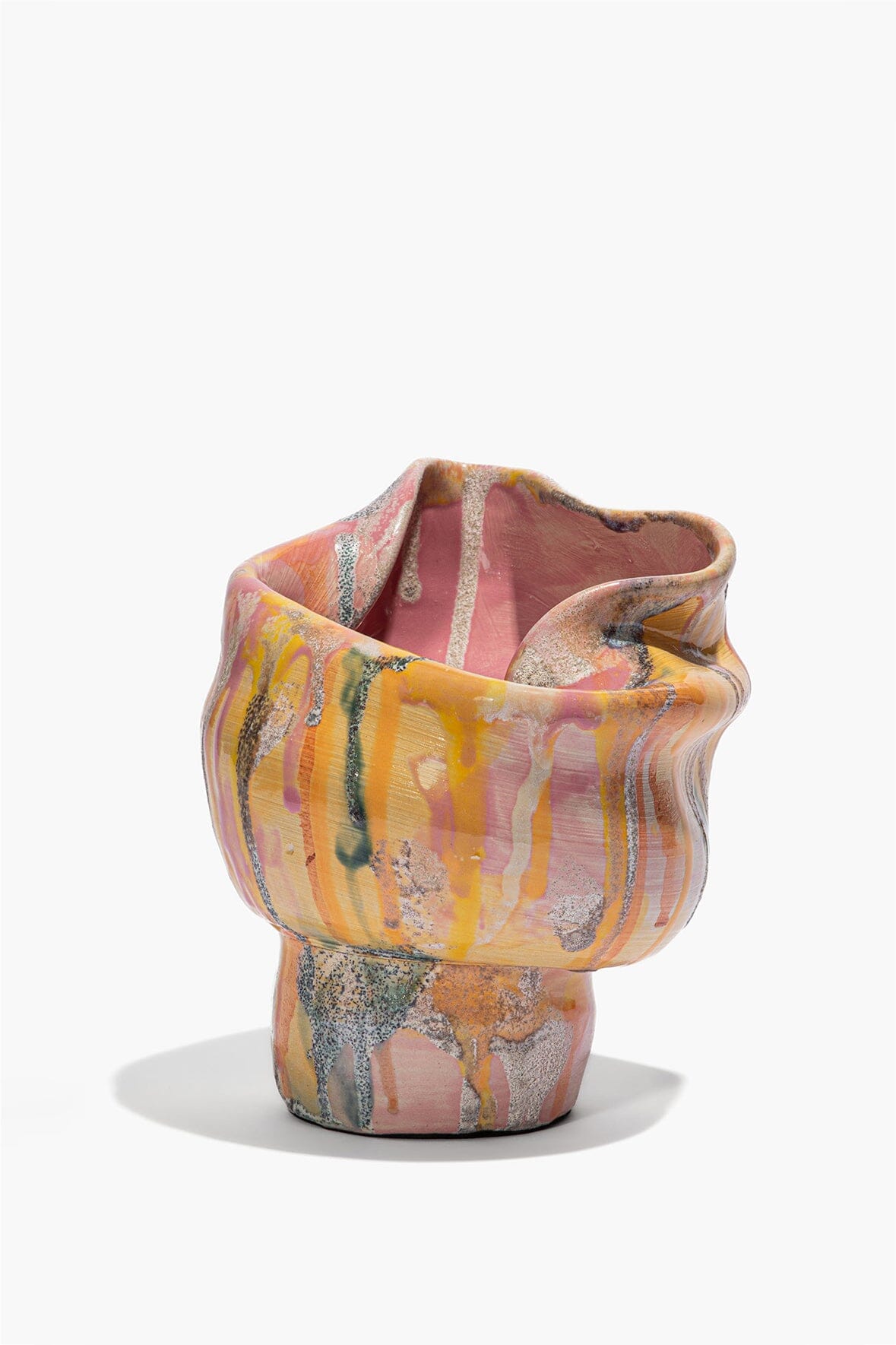 Sunken Vase Cotton Candy Glaze | STAUD Sale