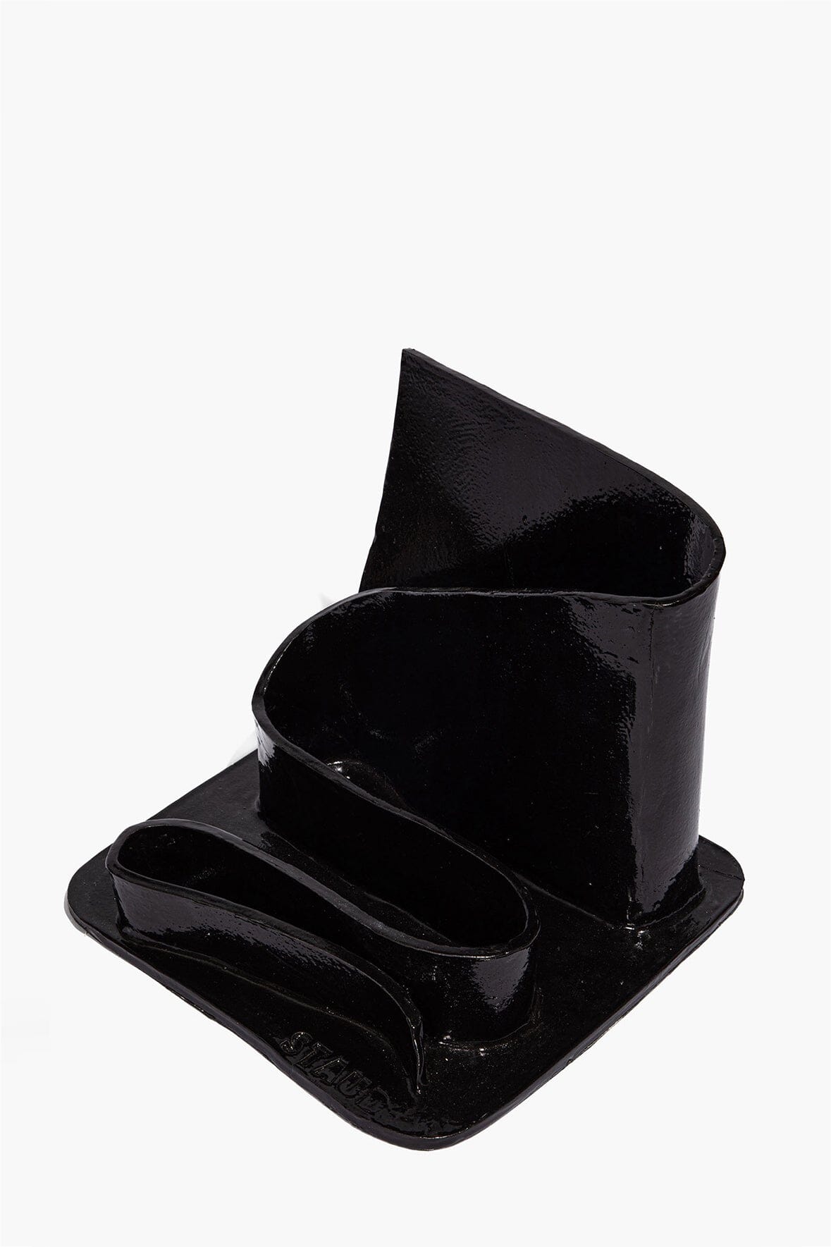 Wavy Stationary Holder Black Glaze | STAUD Everyday