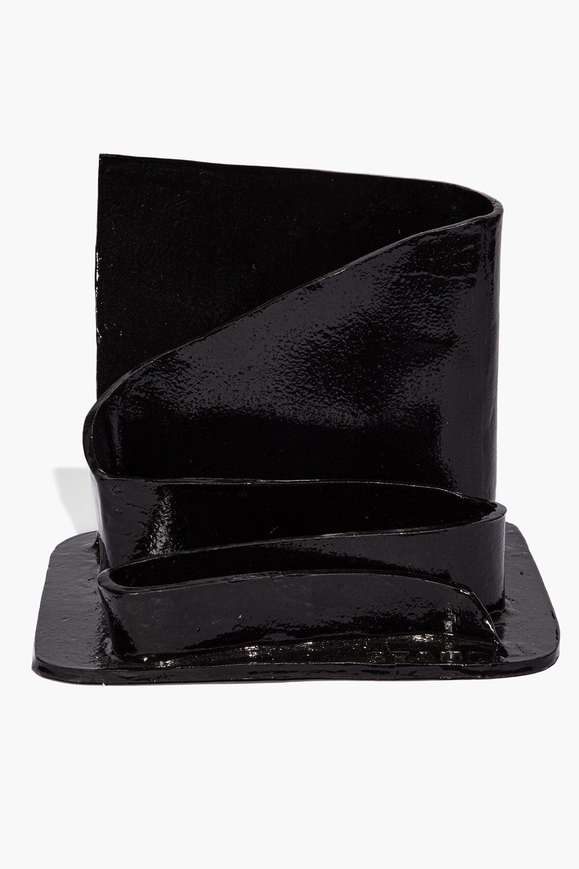 Wavy Stationary Holder Black Glaze | STAUD Everyday