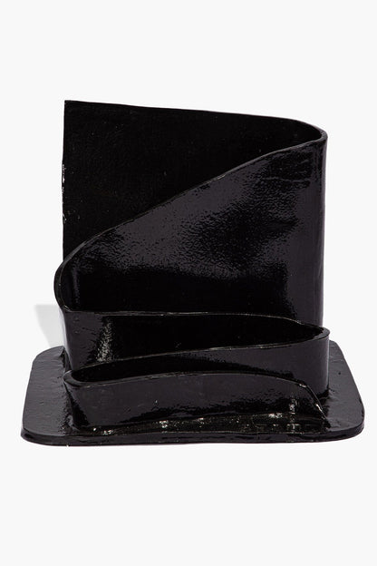 Wavy Stationary Holder Black Glaze | STAUD Everyday
