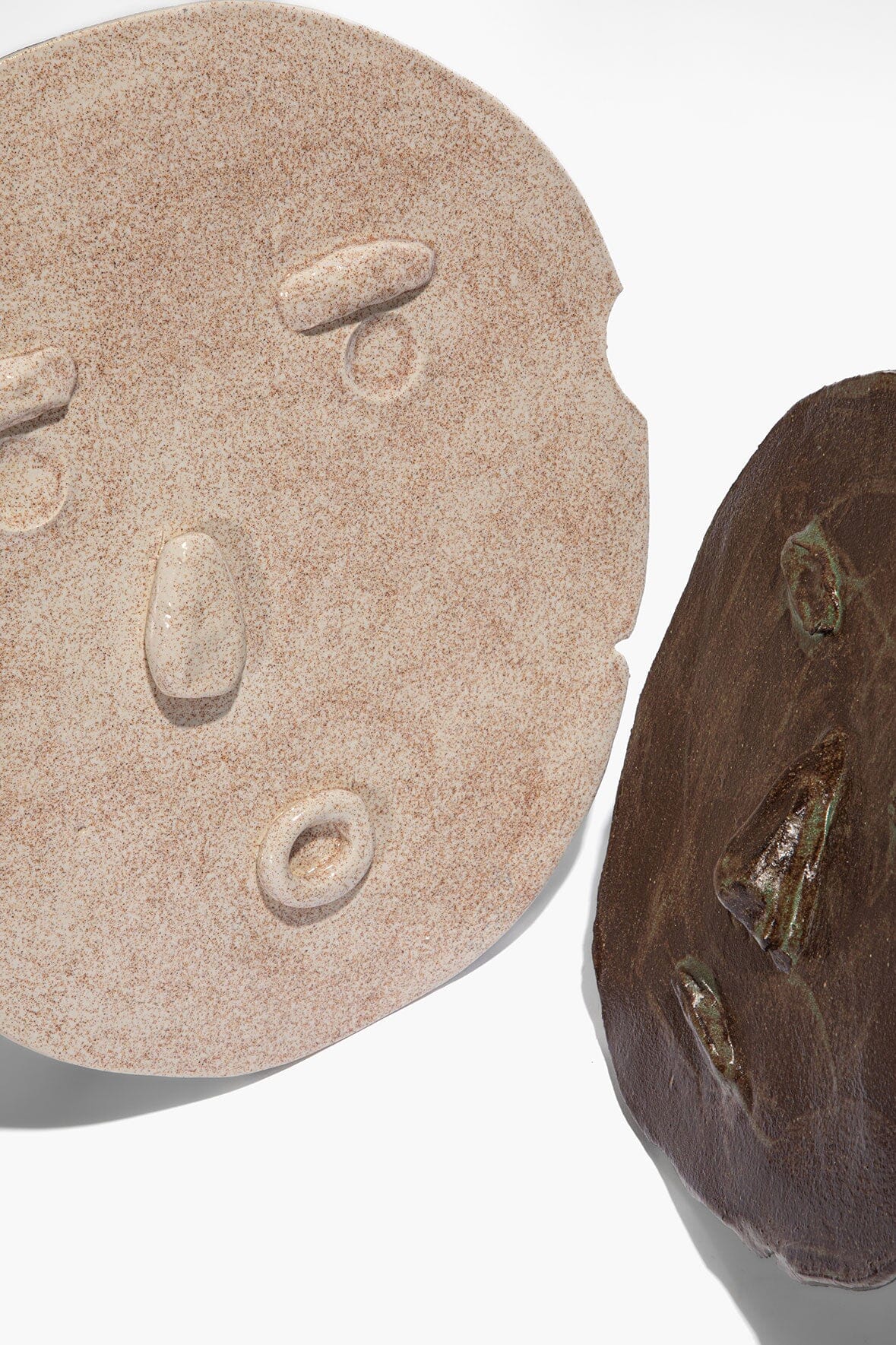 Eva Ceramic Faces White And Matcha Brown Glaze | STAUD Latest
