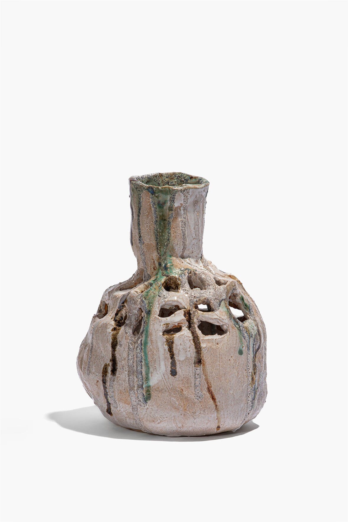 Lotus Vase Grey Multi Glaze | STAUD Classic